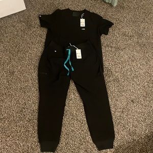 Black figs jogger set, new with tags. XL